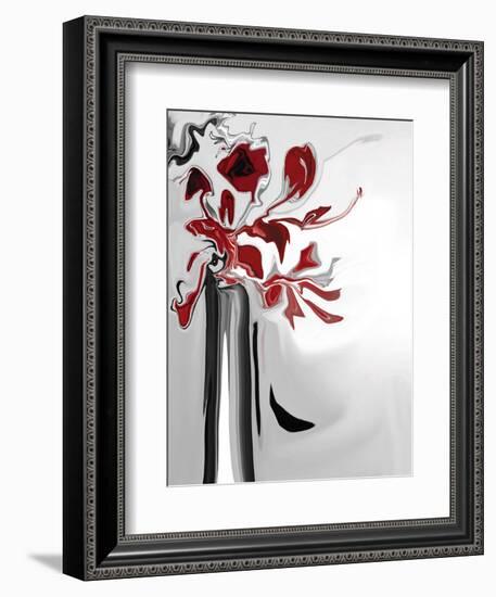 Red Orchid 2-Rabi Khan-Framed Art Print