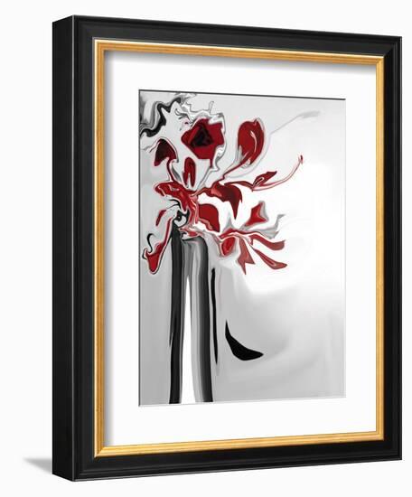 Red Orchid 2-Rabi Khan-Framed Art Print