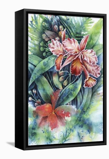 Red Orchid-Michelle Faber-Framed Premier Image Canvas