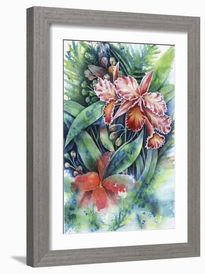 Red Orchid-Michelle Faber-Framed Giclee Print