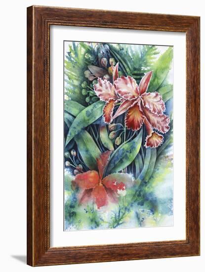 Red Orchid-Michelle Faber-Framed Giclee Print