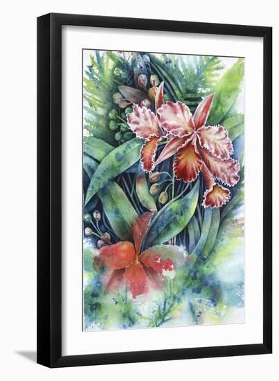Red Orchid-Michelle Faber-Framed Giclee Print