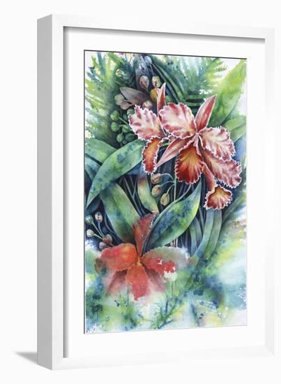 Red Orchid-Michelle Faber-Framed Giclee Print