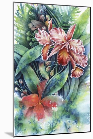 Red Orchid-Michelle Faber-Mounted Giclee Print