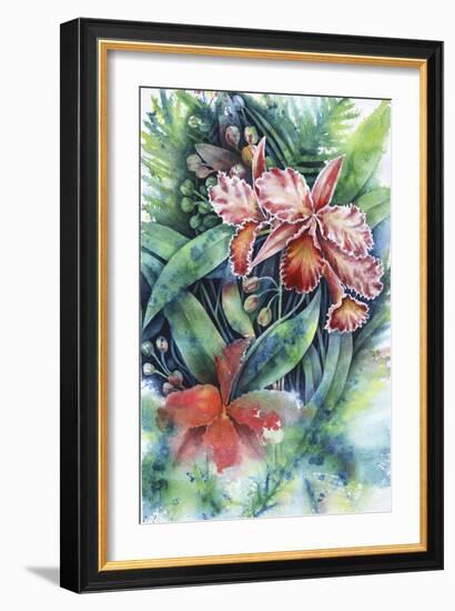 Red Orchid-Michelle Faber-Framed Giclee Print
