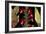 Red Orchids & Palm Leaves-Rodolfo Jimenez-Framed Art Print