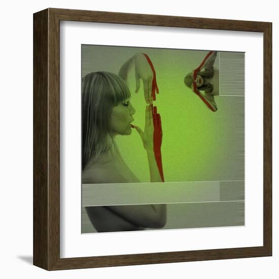 Red Paint-NaxArt-Framed Art Print