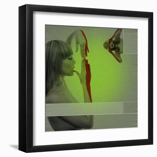 Red Paint-NaxArt-Framed Art Print