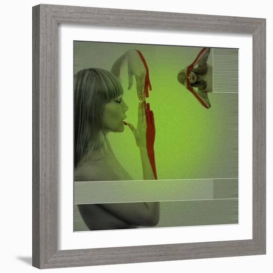 Red Paint-NaxArt-Framed Art Print