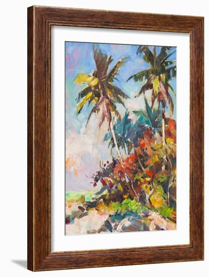 Red Palms-Richard A. Rodgers-Framed Art Print