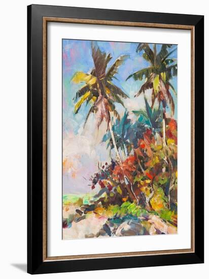 Red Palms-Richard A. Rodgers-Framed Art Print