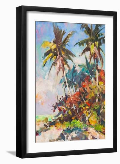 Red Palms-Richard A. Rodgers-Framed Art Print