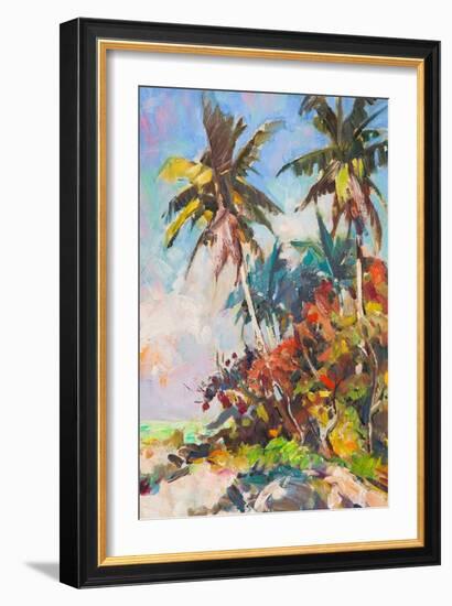 Red Palms-Richard A. Rodgers-Framed Art Print