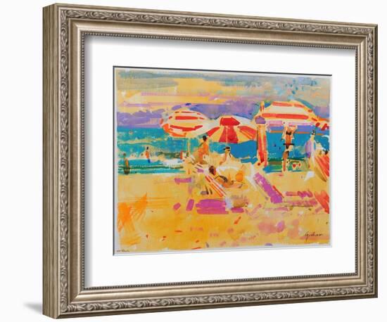 Red Parasols, Miami-Peter Graham-Framed Giclee Print