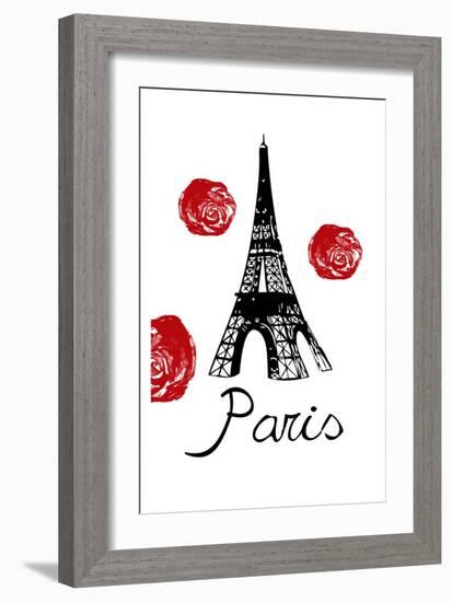 Red Paris-Sheldon Lewis-Framed Art Print