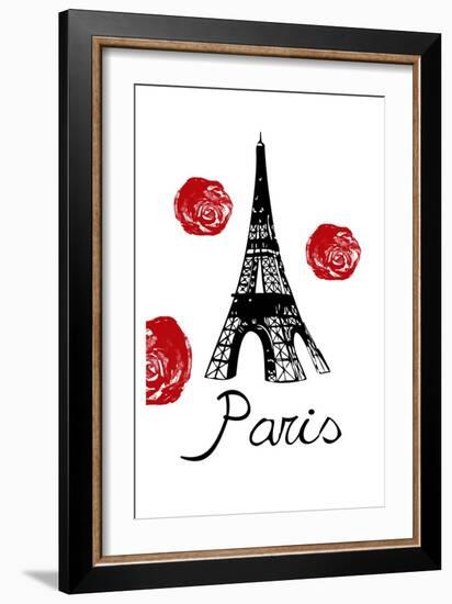 Red Paris-Sheldon Lewis-Framed Art Print