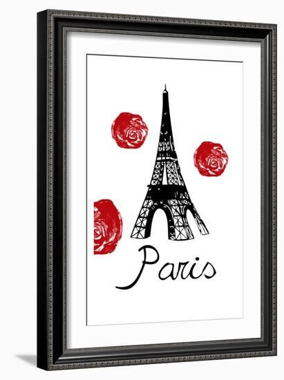 Red Paris-Sheldon Lewis-Framed Art Print