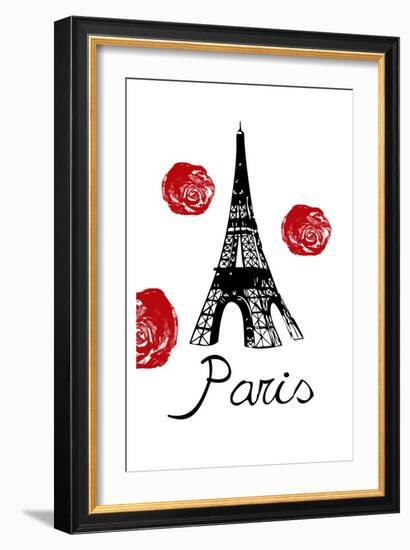 Red Paris-Sheldon Lewis-Framed Art Print