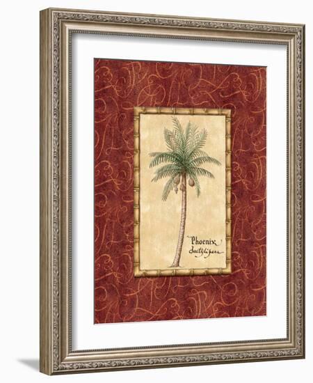 Red Passion Palm I-Charlene Audrey-Framed Art Print