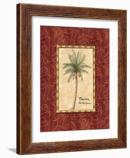 Red Passion Palm I-Charlene Audrey-Framed Art Print