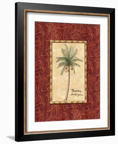 Red Passion Palm I-Charlene Audrey-Framed Art Print