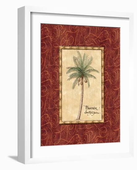 Red Passion Palm I-Charlene Audrey-Framed Art Print