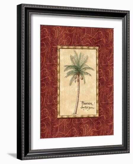 Red Passion Palm I-Charlene Audrey-Framed Art Print