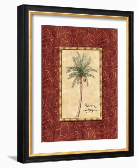 Red Passion Palm I-Charlene Audrey-Framed Art Print