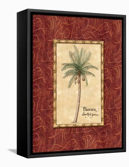 Red Passion Palm I-Charlene Audrey-Framed Stretched Canvas