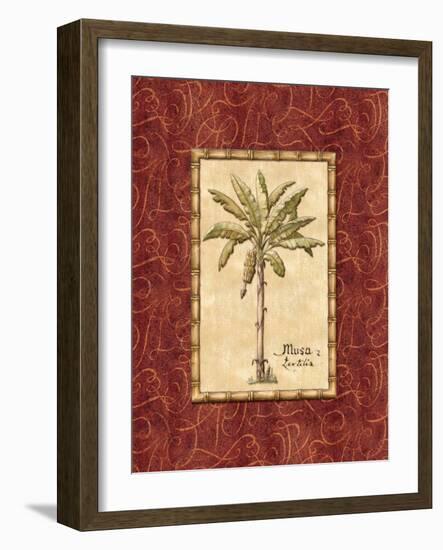 Red Passion Palm II-Charlene Audrey-Framed Art Print