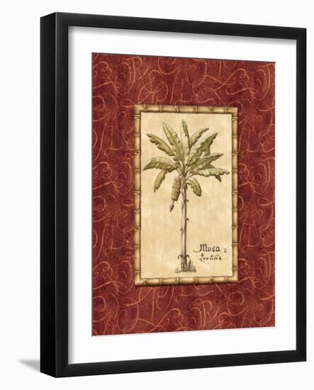 Red Passion Palm II-Charlene Audrey-Framed Art Print