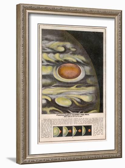 Red Patch on Jupiter-null-Framed Art Print