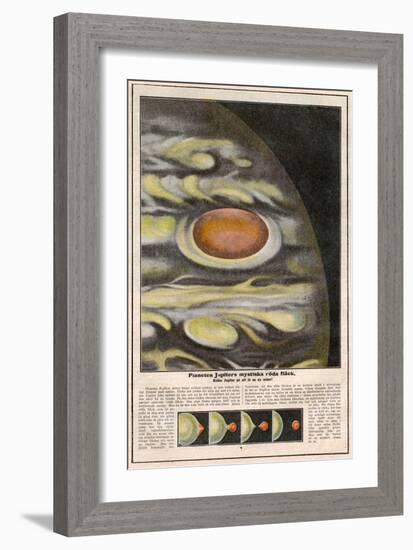 Red Patch on Jupiter-null-Framed Art Print