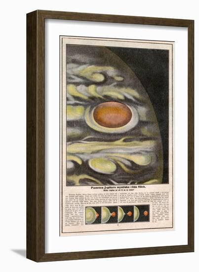 Red Patch on Jupiter-null-Framed Art Print