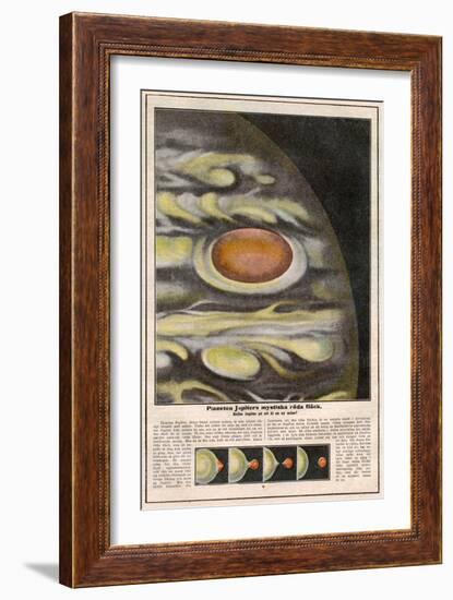 Red Patch on Jupiter-null-Framed Art Print