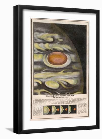 Red Patch on Jupiter-null-Framed Art Print