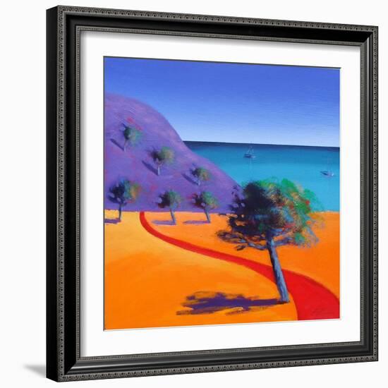 Red Path-Paul Powis-Framed Giclee Print