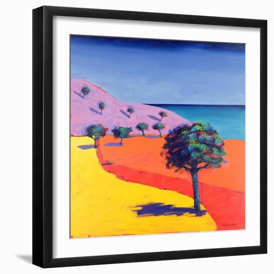 Red Path-Paul Powis-Framed Giclee Print