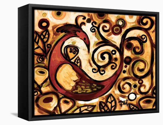 Red Peacock-Natasha Wescoat-Framed Premier Image Canvas