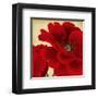 Red Peony I-Linda Wood-Framed Art Print