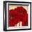 Red Peony II-Linda Wood-Framed Art Print