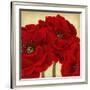Red Peony II-Linda Wood-Framed Art Print