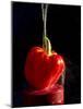 Red pepper is washed by column of water-Charles Bowman-Mounted Photographic Print