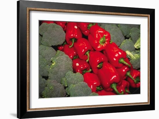 Red Peppers-Ken Hammond-Framed Art Print