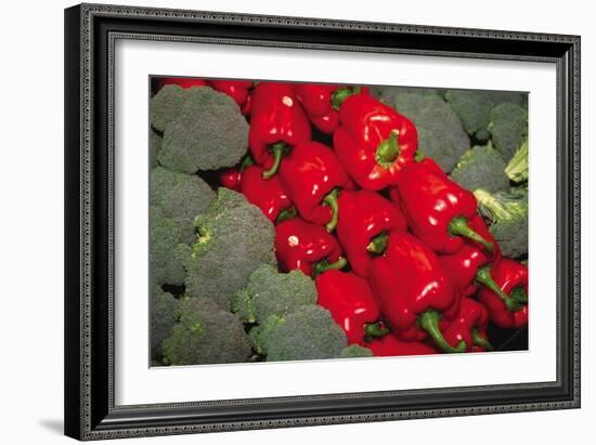 Red Peppers-Ken Hammond-Framed Art Print