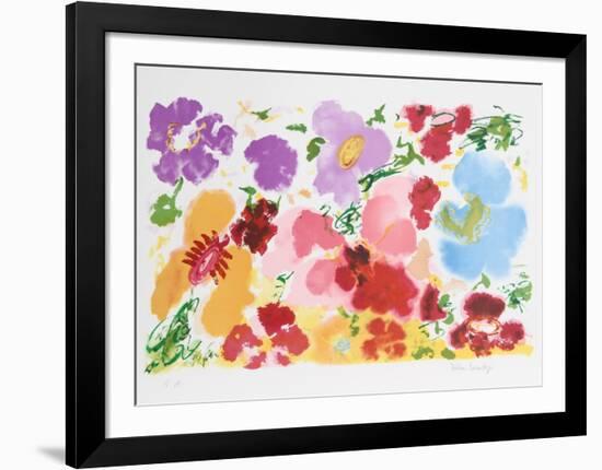 Red Petals-Helen Covensky-Framed Limited Edition