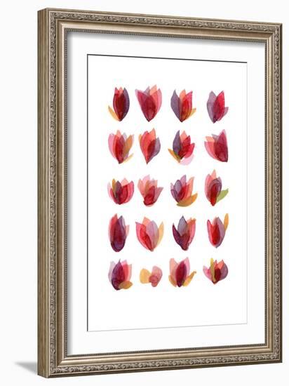 Red Petals-Louise van Terheijden-Framed Giclee Print