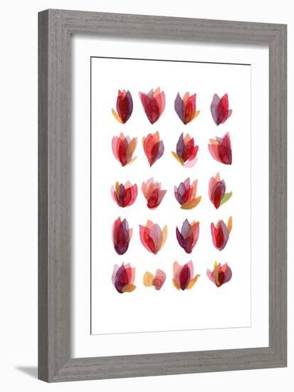 Red Petals-Louise van Terheijden-Framed Giclee Print