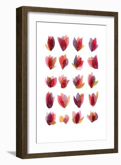 Red Petals-Louise van Terheijden-Framed Giclee Print