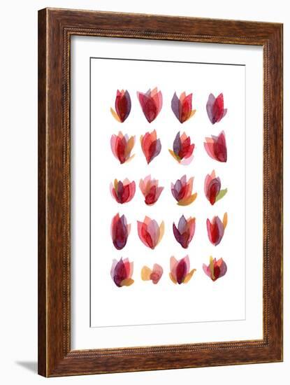 Red Petals-Louise van Terheijden-Framed Giclee Print